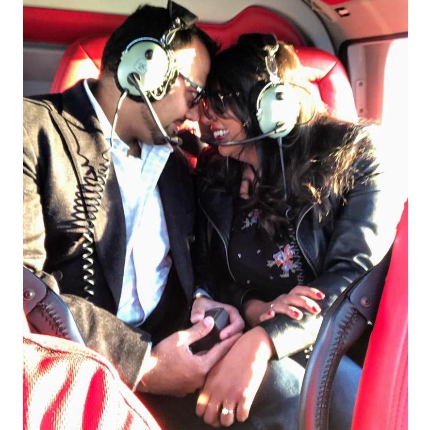 Helicopter Proposal - "She said yes!"