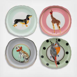 Carnival Animals Assorted Tea Plate, Set of 4