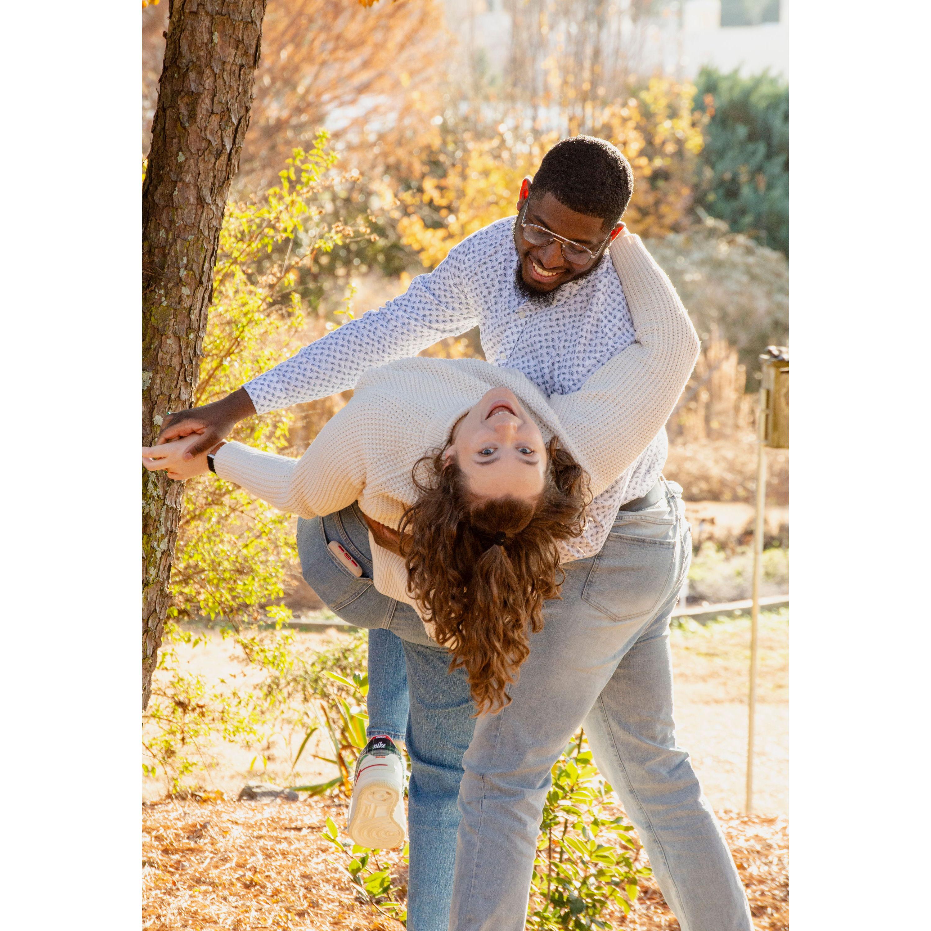This is the first time that Malik has dipped Cammie since her hip surgery in April 2024. This photo is a true sign of progress & a moment of celebration.