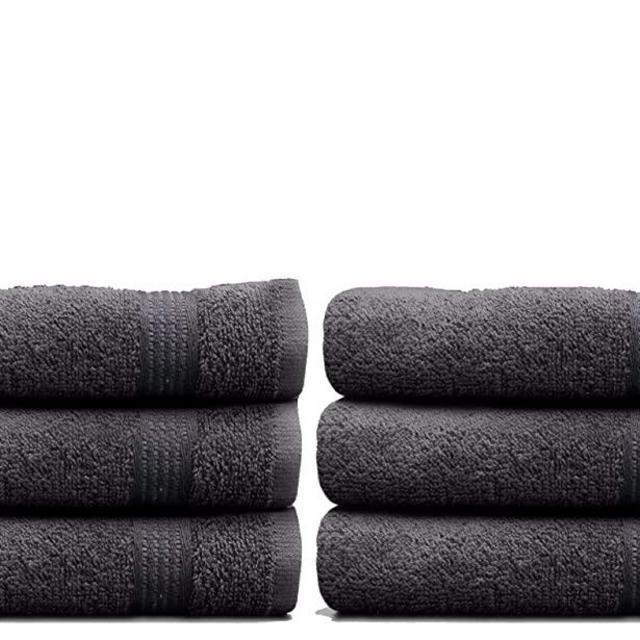Hand Towels for Bathroom, 100% Cotton, Soft, Perfect Hand Towel/Hotel Hand Towels/Spa Hand Towels/Kitchen Hand Towels/Golf Hand Towel/Gym Hand Towel by Msrugs (6, Castlerock)