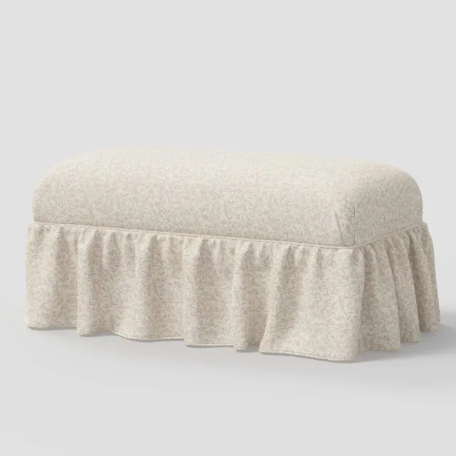 Ruffle Skirt Bench Marisha Vine Mauve - Threshold™ designed with Studio McGee