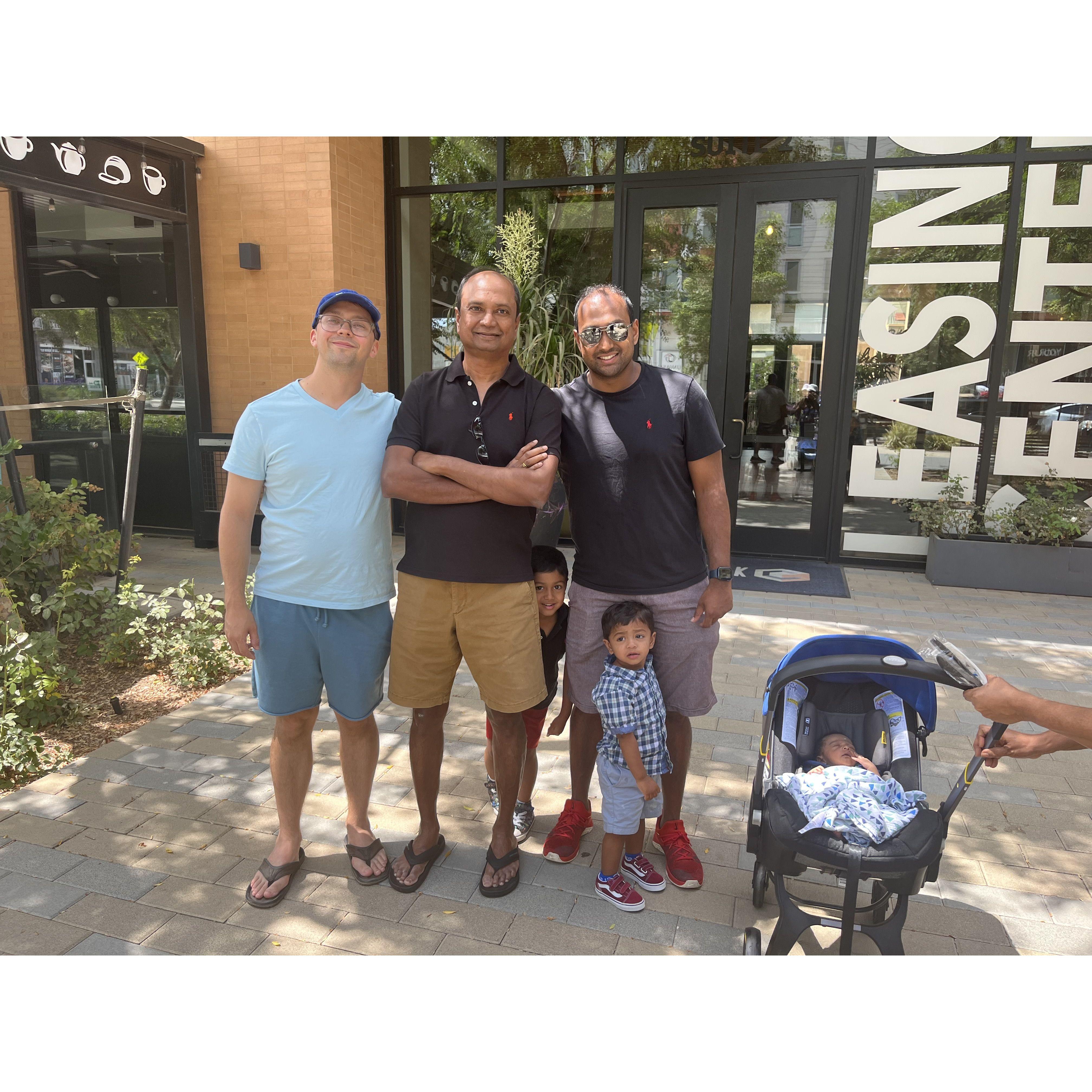 Like Ambika’s mom would say: Boys, picture! This was the day after we got engaged :)