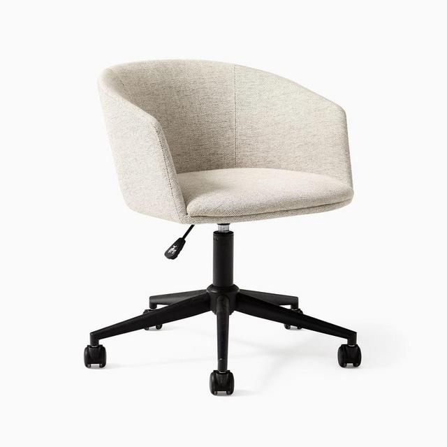 Decon Swivel Office Chair, Stone Twill, Black
