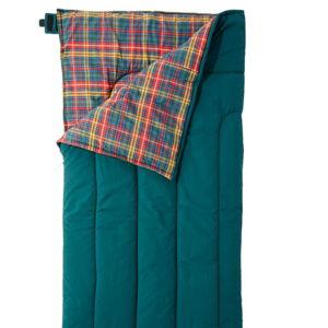 L.L.Bean Flannel Lined Sleeping Bag, LONG - DARK PINE