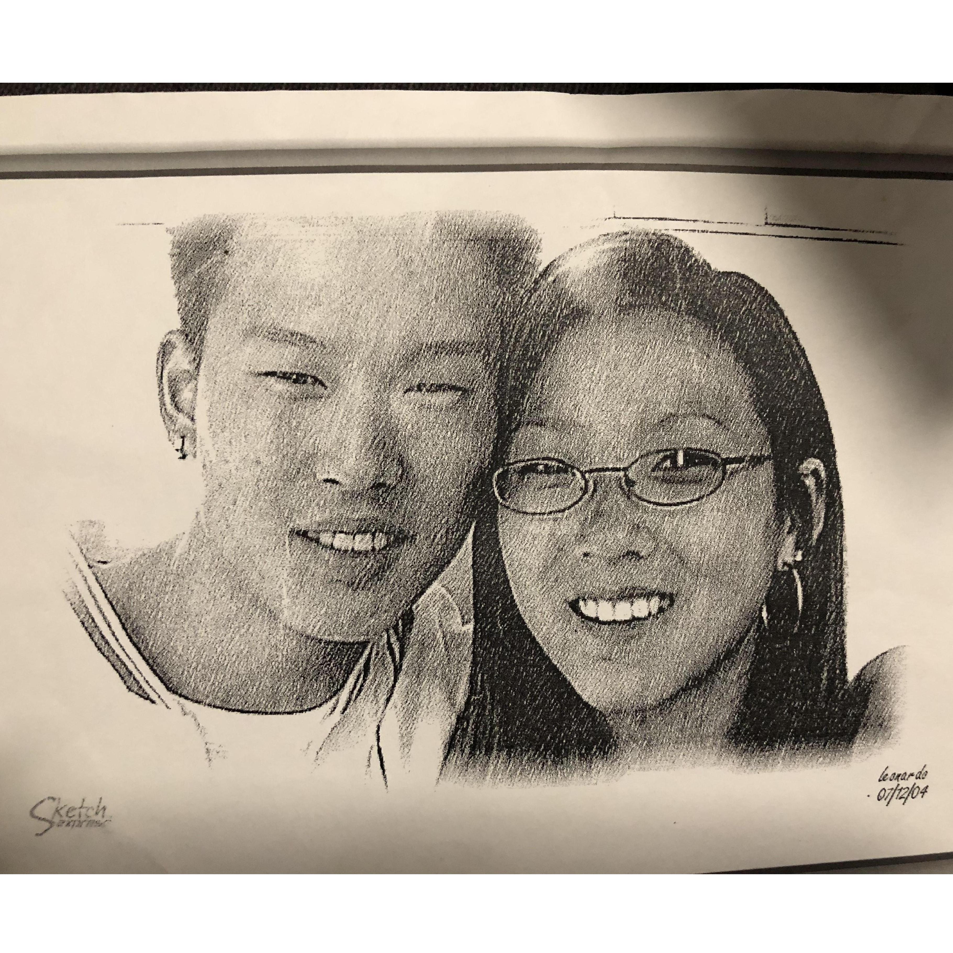Year 2004- Photobooth session at the Movies. One of our favorite things to do was to go watch movies in the theater before "netflix and chill" days