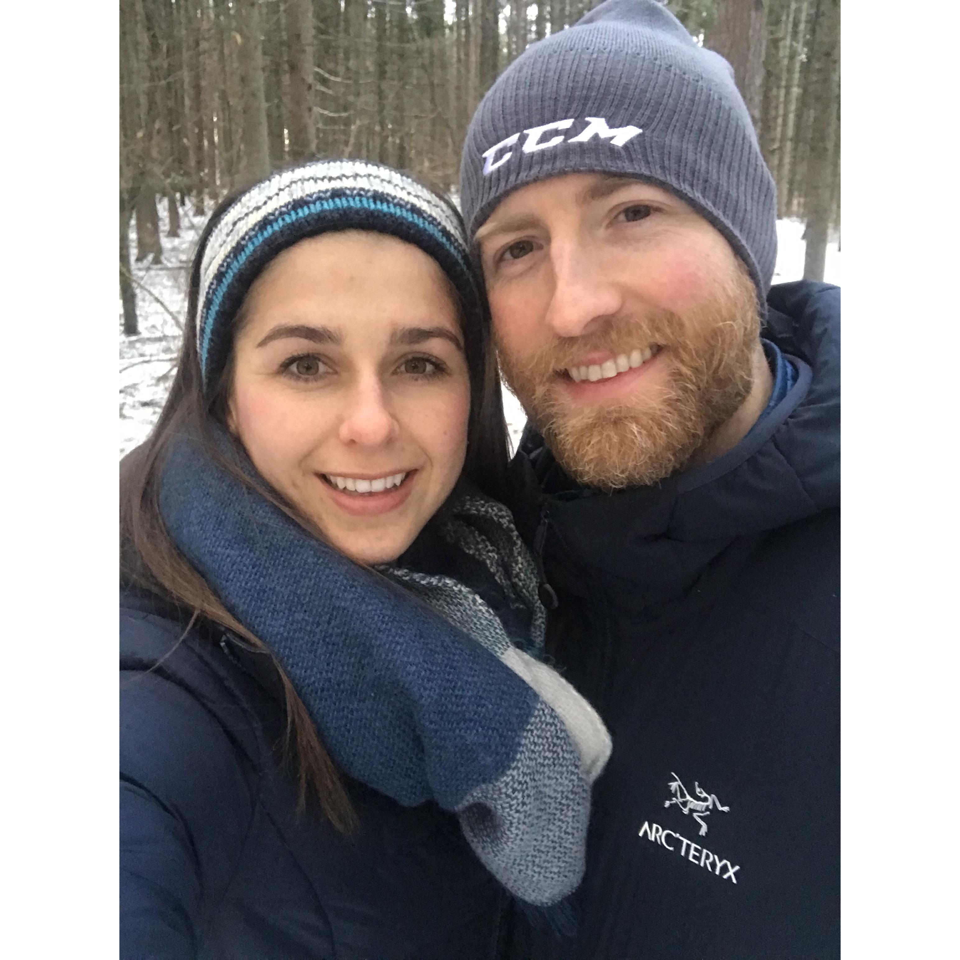 Long winter walks in the Canton snowy forests in December 2020:)