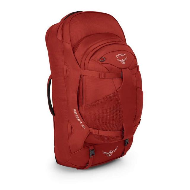 Osprey Packs Farpoint 55 Travel Backpack, Jasper Red, Small/Medium