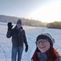 Iain experiencing first Polish winter.