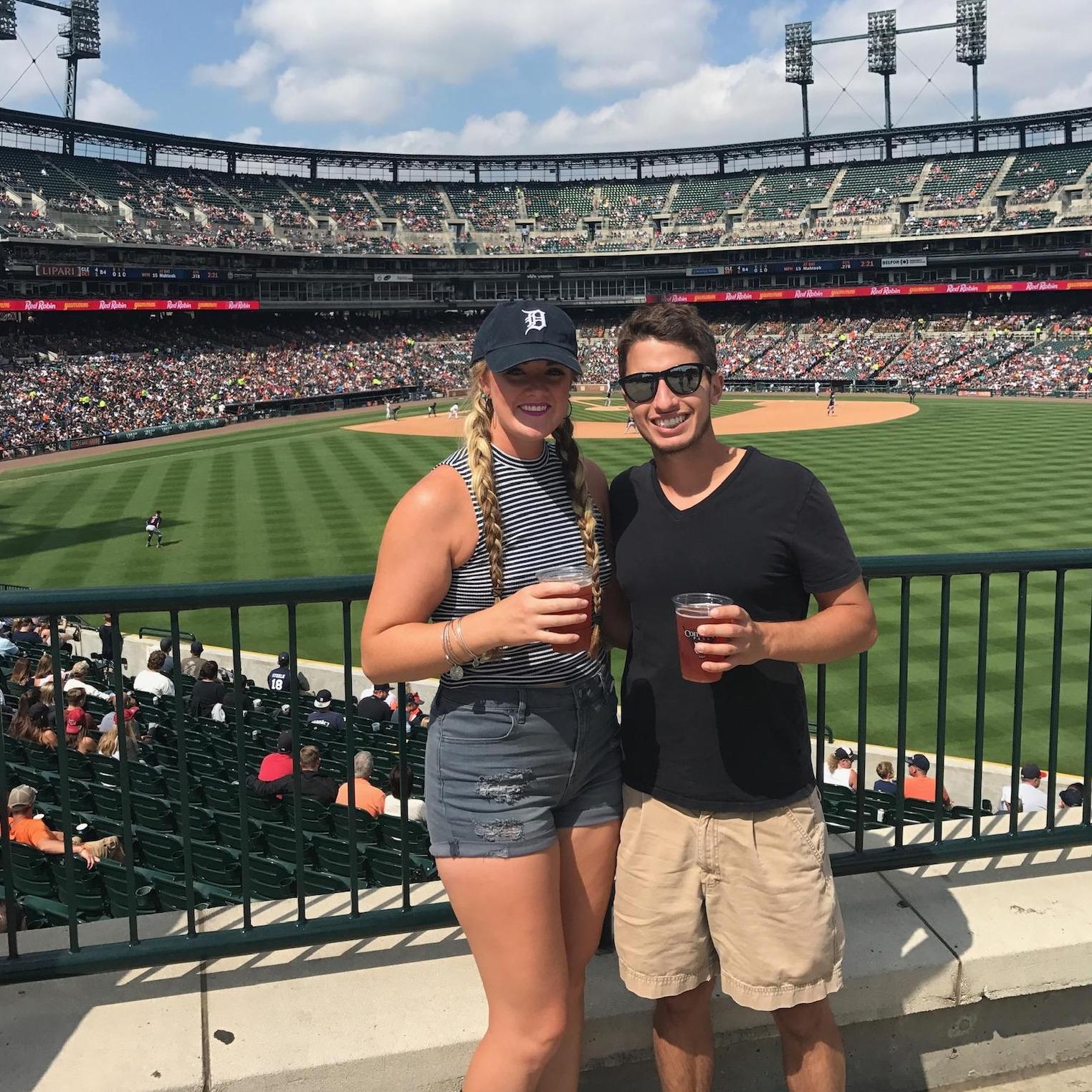 One of several trips to watch the Detroit Tigers at home.