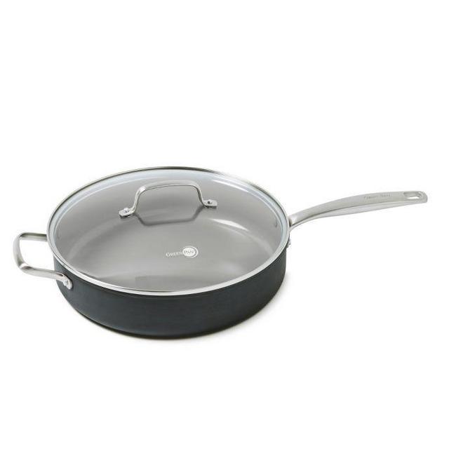 Greenpan - GreenPan™ Chatham 5 qt. Ceramic Nonstick Covered Sauté Pan with Handle Helper