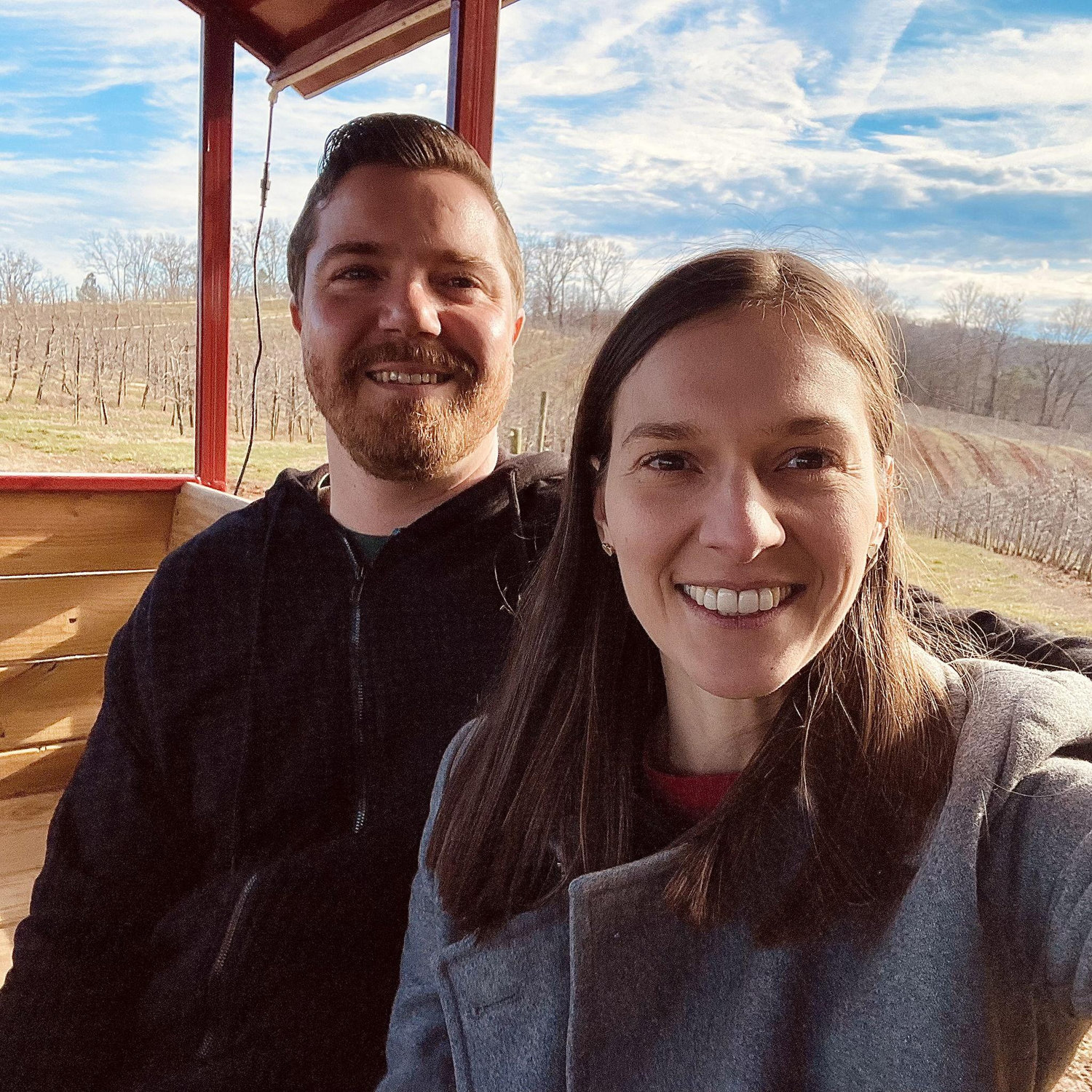 On our first Valentine's Day Scott surprised Erin with a Trip to Mercier Orchards in Blue Ridge, GA.