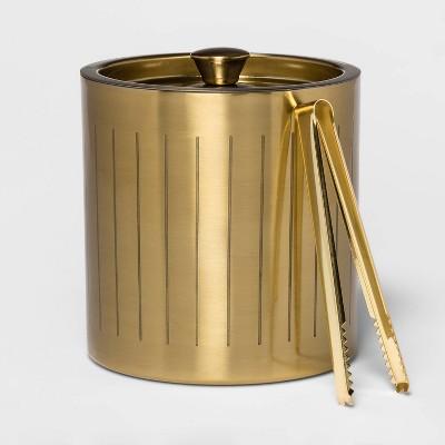 3L Stainless Steel Ice Bucket with Tongs Gold - Project 62™