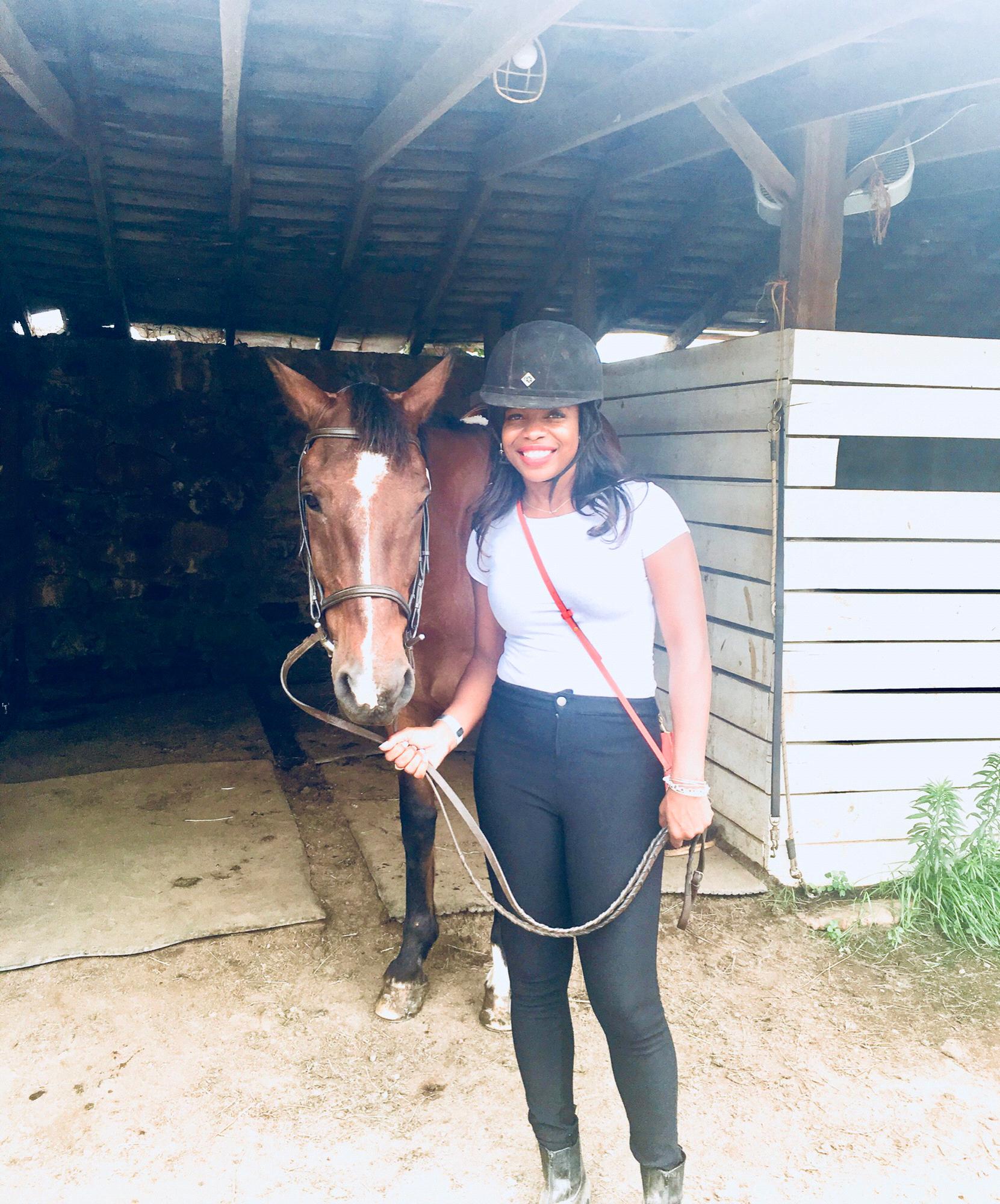 Kathy's birthday horseback riding adventure and picnic in the boonies of Virginia  - June 2018