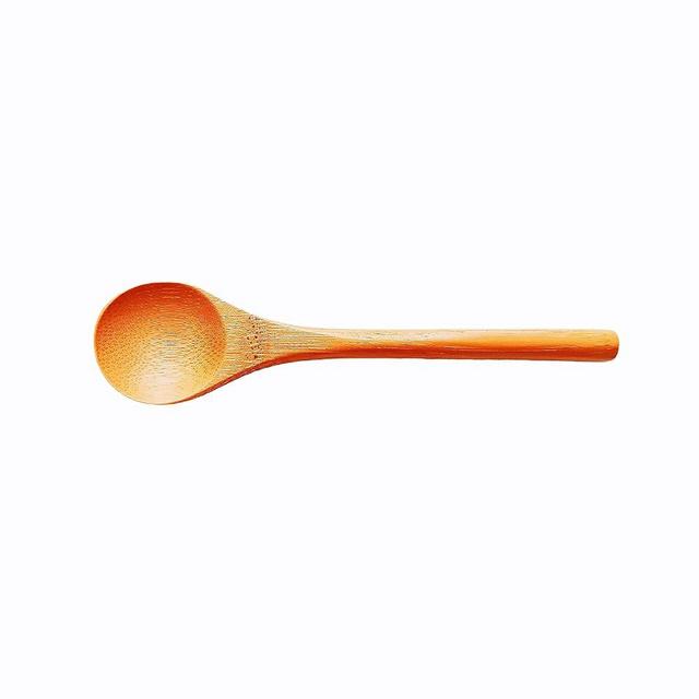 6 Pcs Organic Small Wooden Spoons, 5.2 Inches Mini Bamboo Wood Spoon for Honey Dessert Appetizers Coffee Tea, Teaspoon Serving Utensils For Cooking BPA Free Non toxic(6 pack)