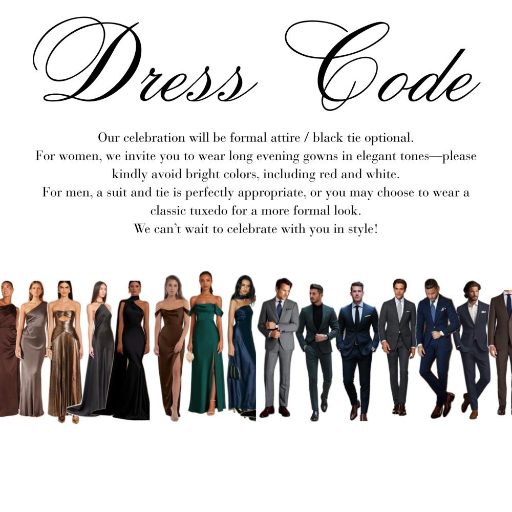 See here for dress code details