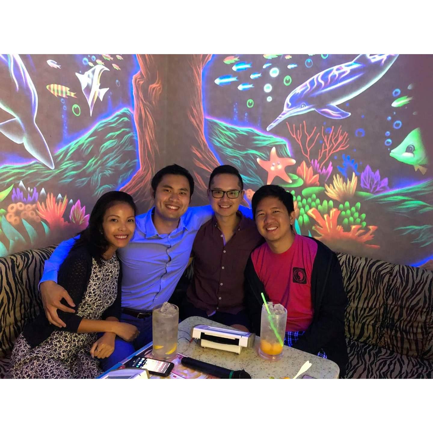 Karaoke in Tokyo with friends!