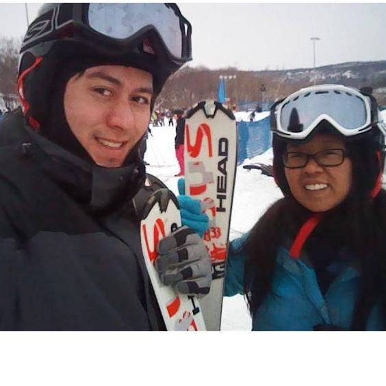 First time skiing together!