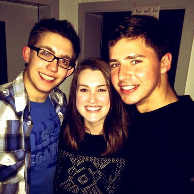 Our first ever picture together!
Das erste gemeinsame Foto 
Jan 2015