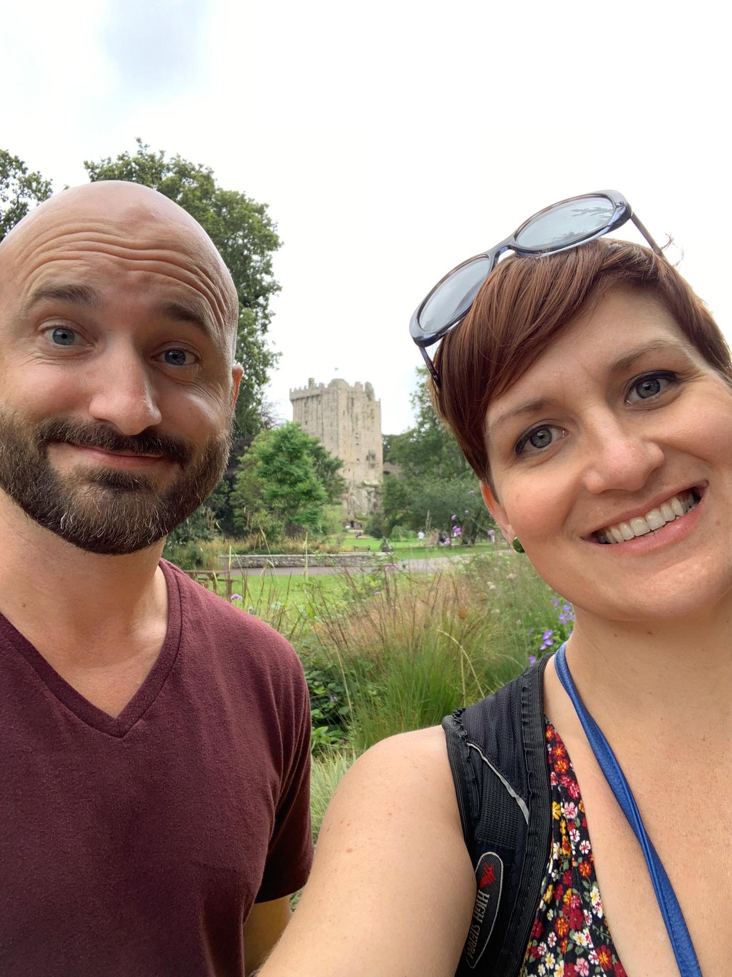 Our visit to Blarney Castle. We both kissed the Blarney Stone!