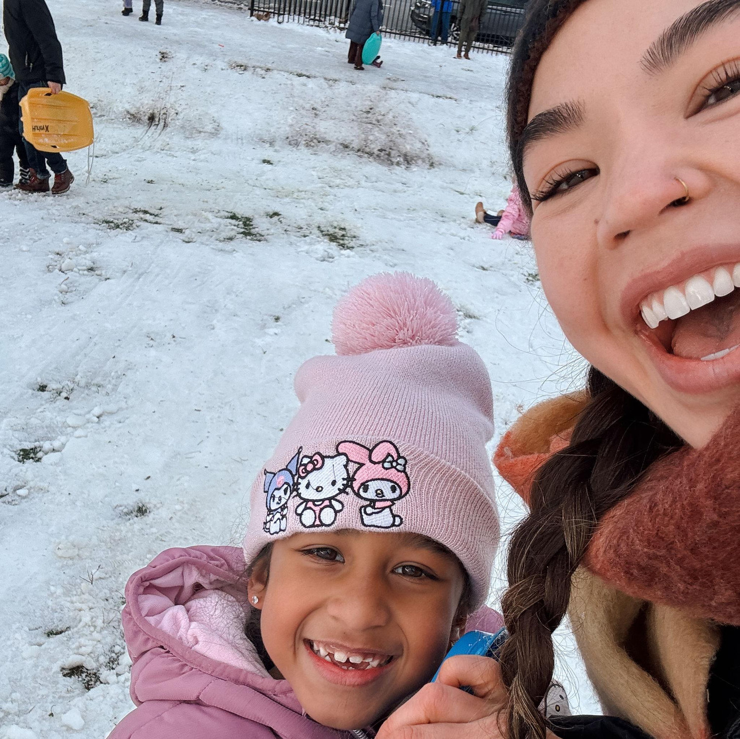 We got a lot of snow during the winter of 2025 and we got to go sledding a couple times! ❄️
📍Palmisano Park