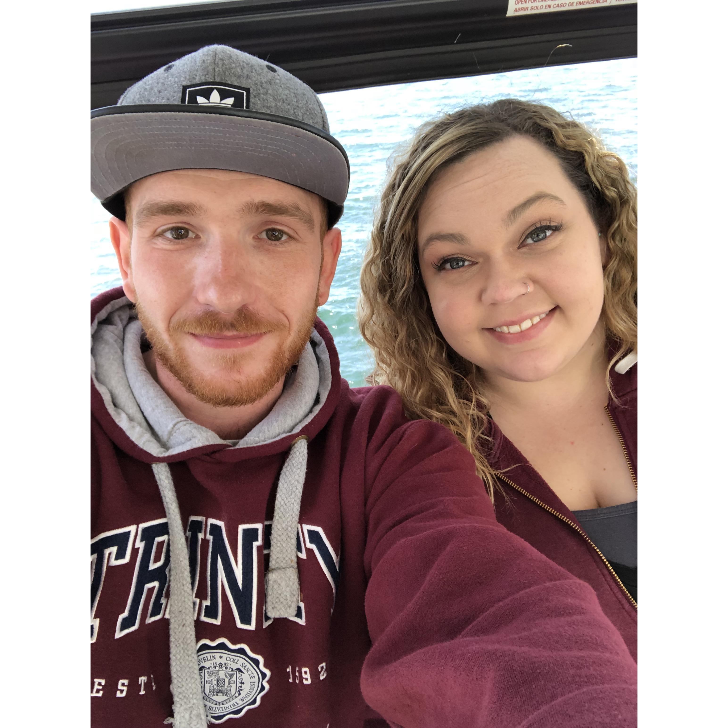 One of our first dates on the Seattle Great Wheel