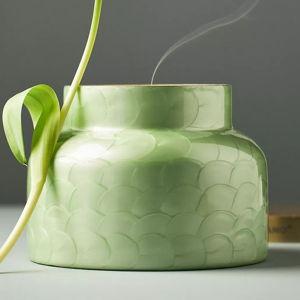 Capri Blue Volcano Green Capiz Jar Candle