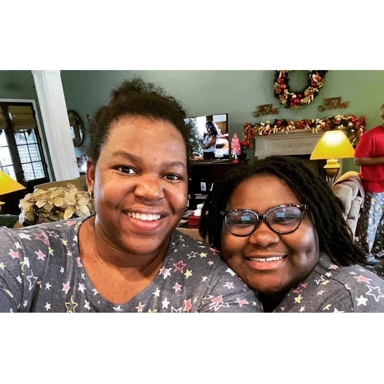 Christmas 2019 with Dorian's fam. Gotta love matching pjs!