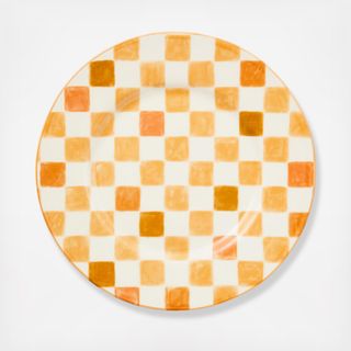 Check Stoneware Dinner Plate