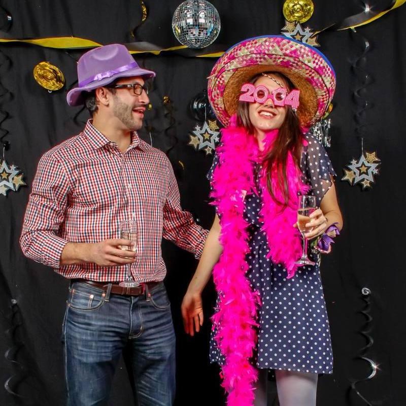 Ringing in the new year in 2014.