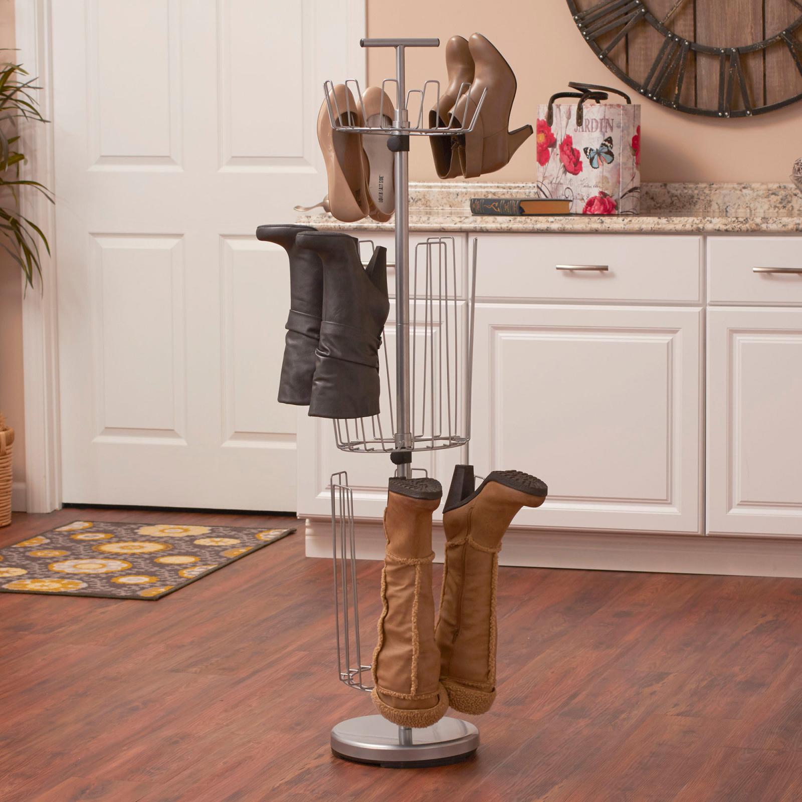 Household Essentials, 3-Tier Revolving Boot Storage Tree | Zola