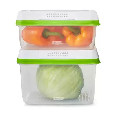 Rubbermaid® Freshworks™ 2-Piece Produce Saver Set in Clear