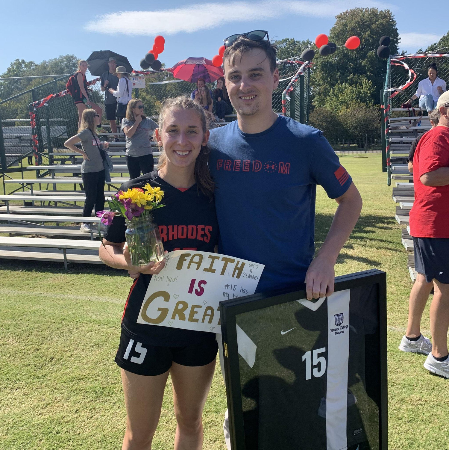 Senior day for at Rhodes Women's College Soccer!