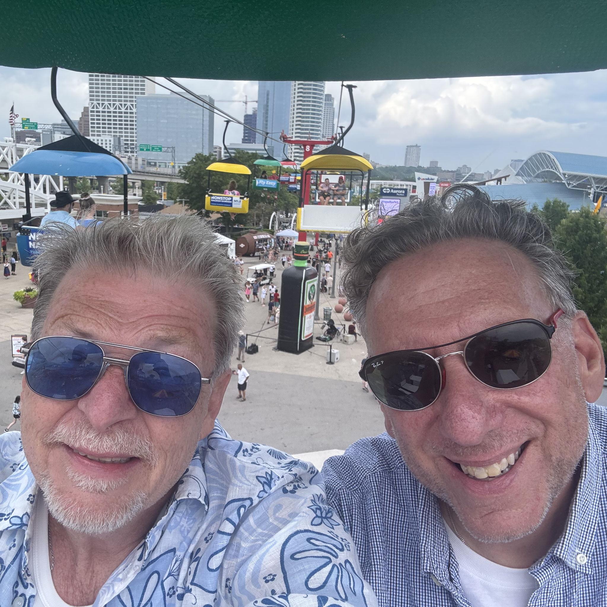 Skyride at Germanfest after the Dachshund costume contest and races.