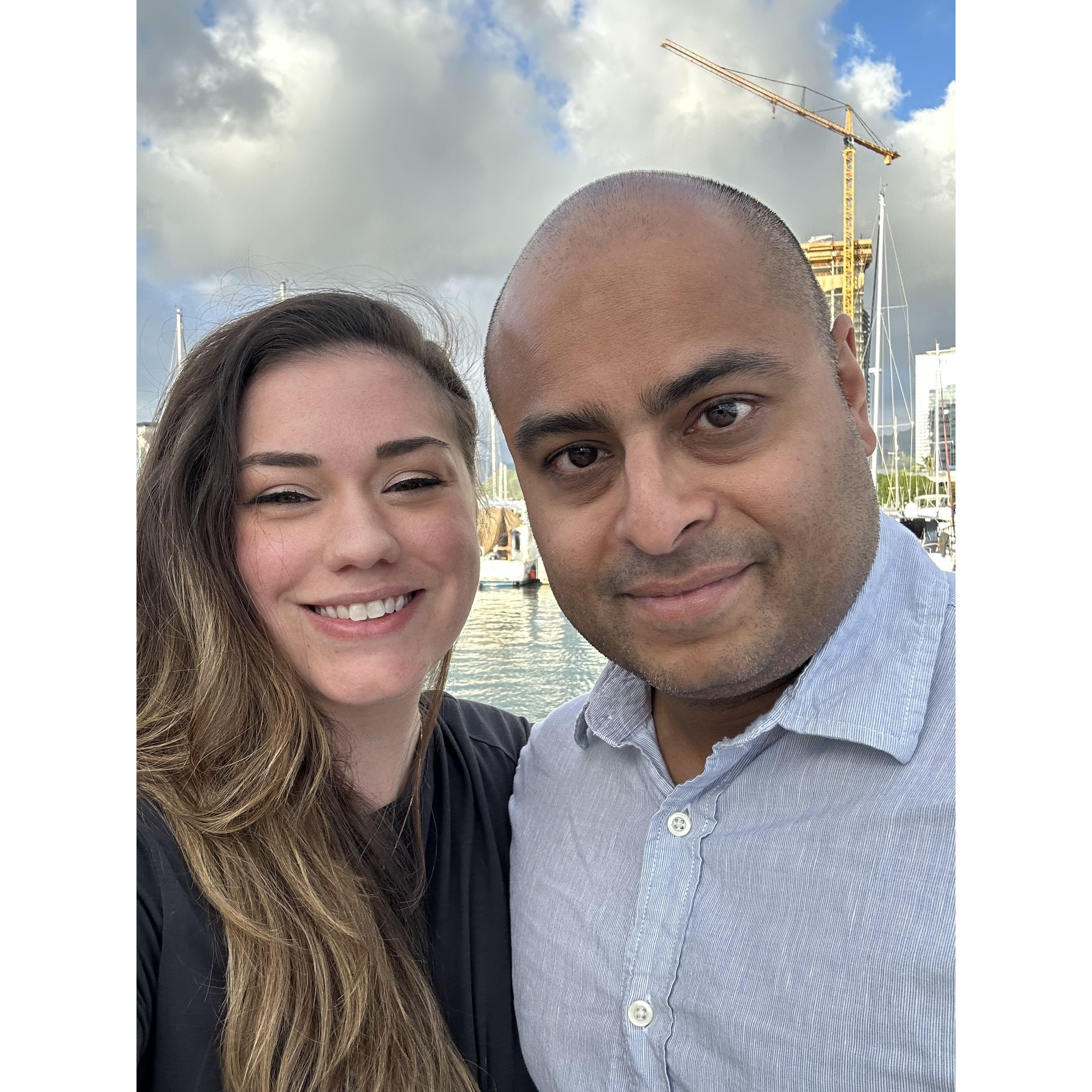 On a cruise in Hawaii during our December 2022 vacation