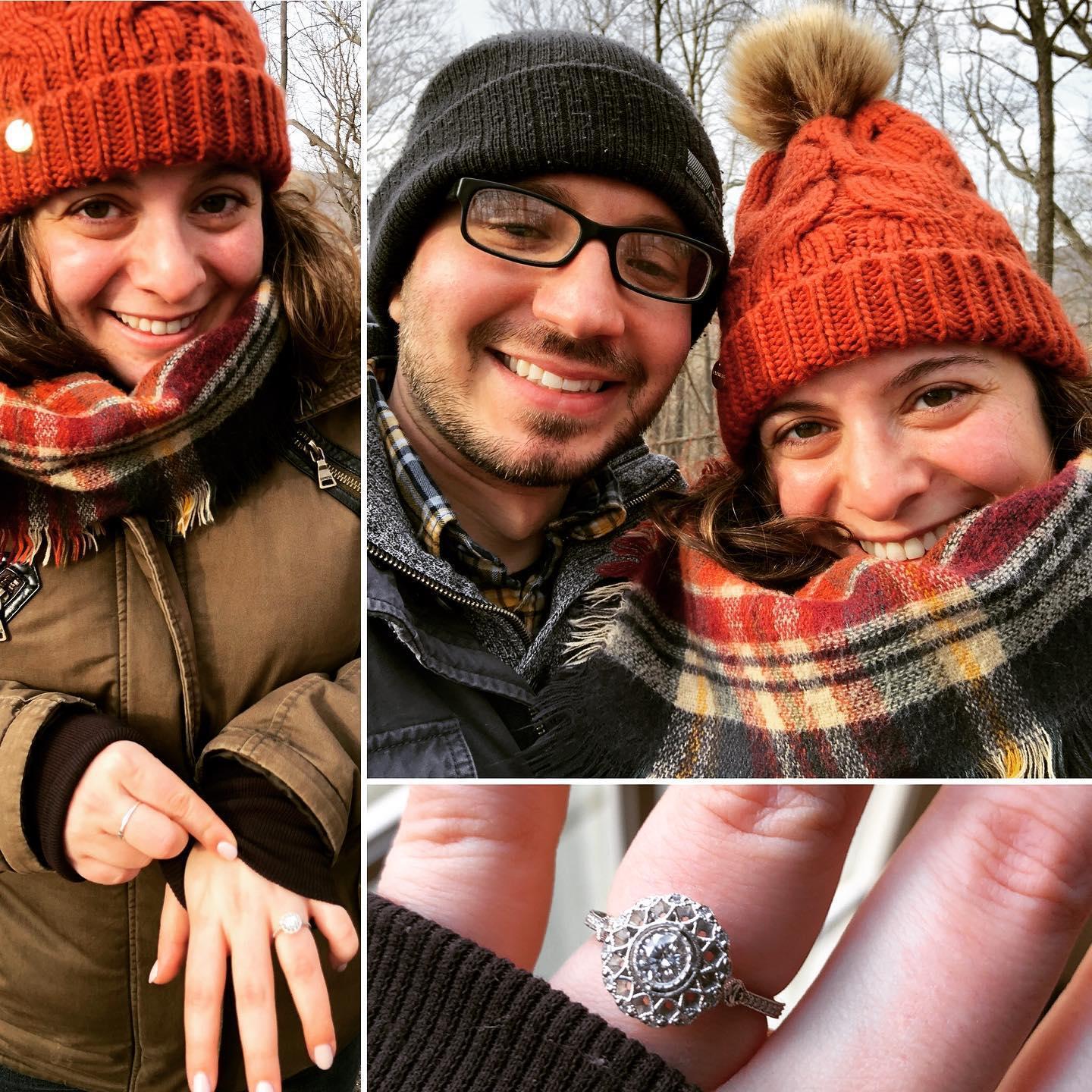 We got engaged in New Hope, PA!