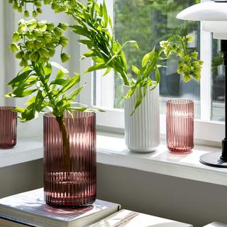 Mouth Blown Glass Large Vase