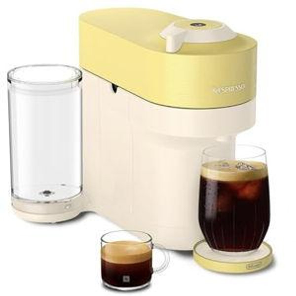 Nespresso Limited-Edition Vertuo Pop+ Coffee and Espresso Maker by De'Longhi, Pastel Yellow
