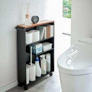 Tower Rolling Slim Bathroom Cart with Handle