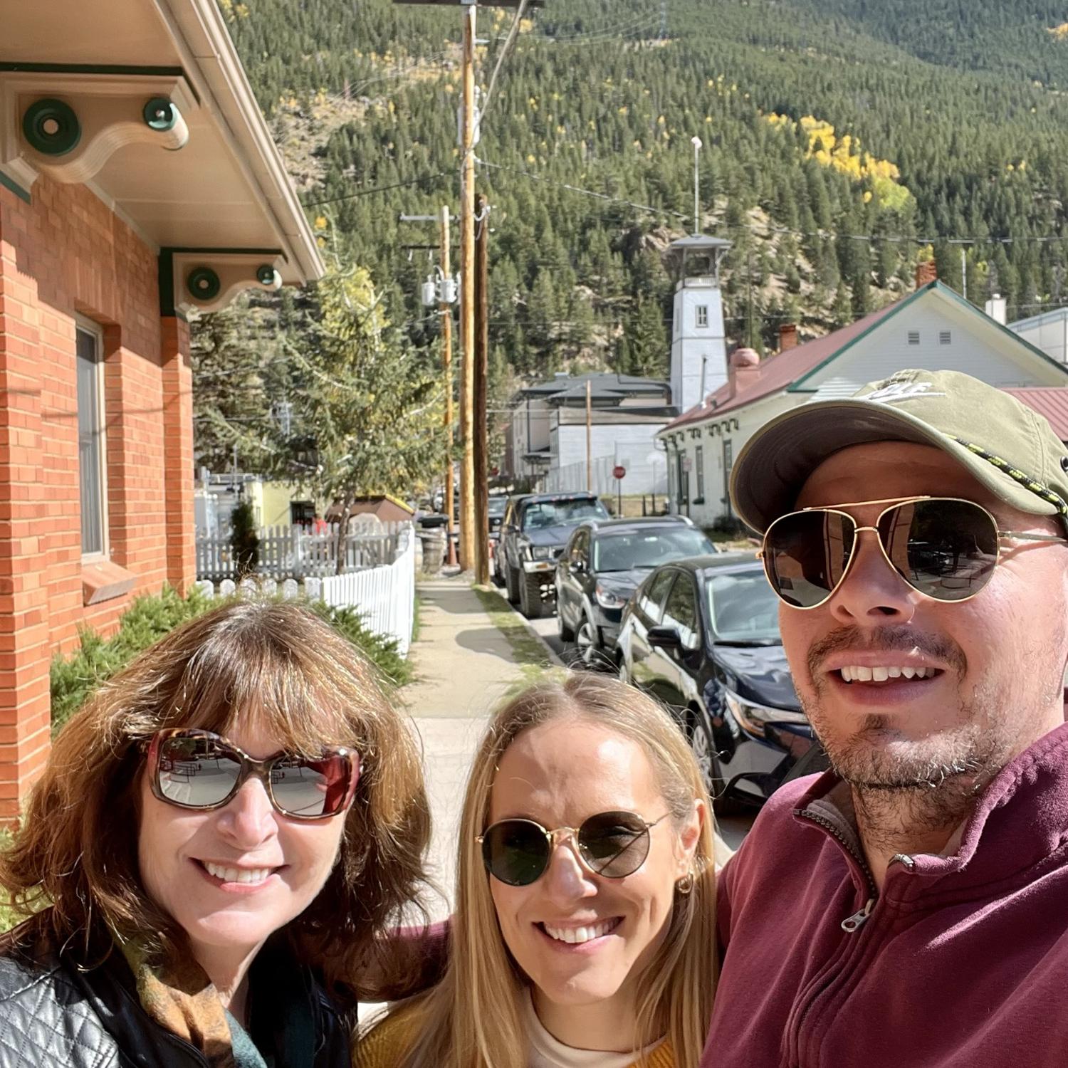 With Drew’s mom in Guanella Pass for the fall folliage.