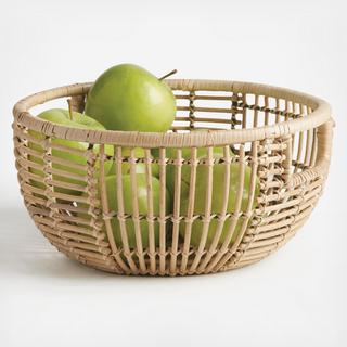 Savrin Rattan Fruit Basket
