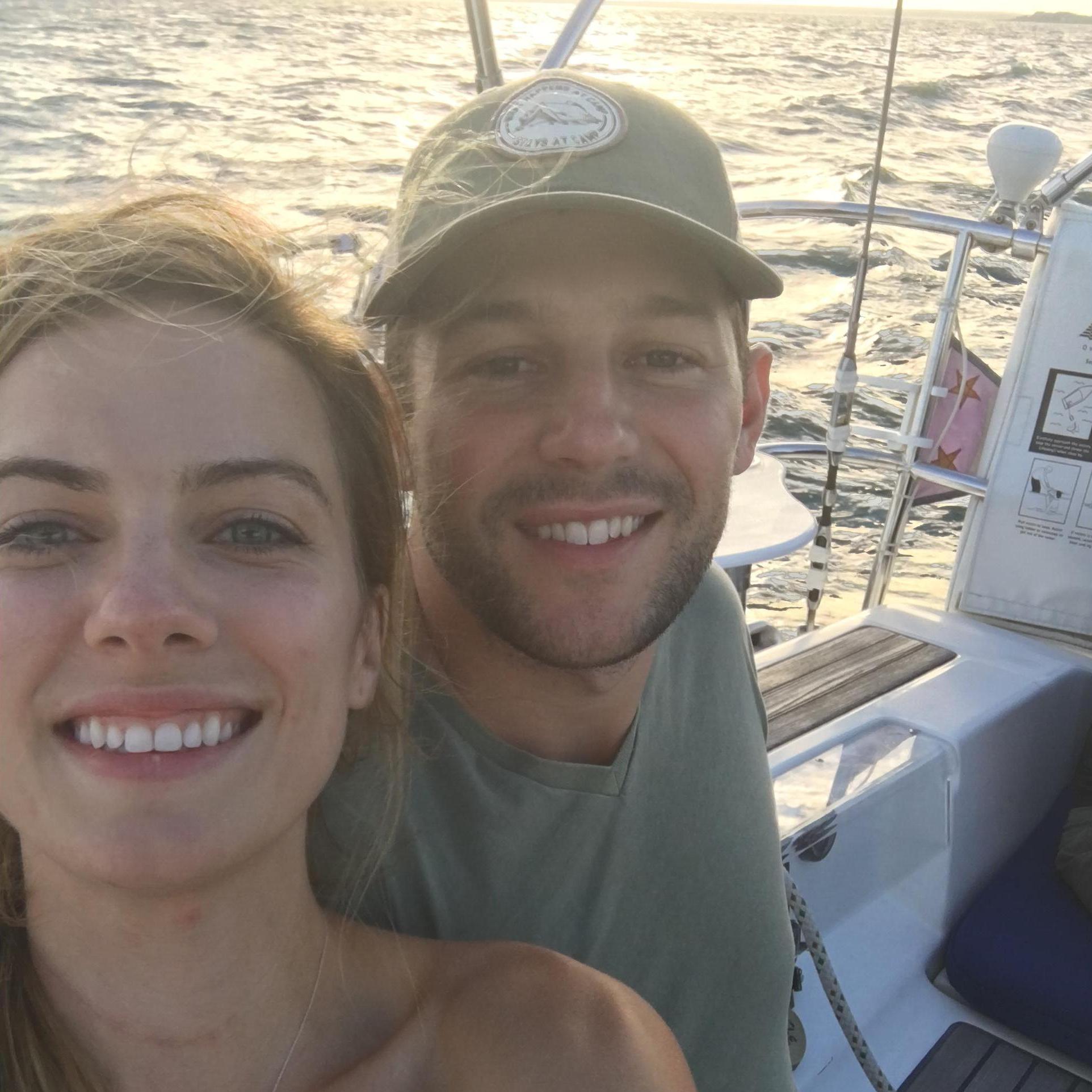 Experiencing sailing in Cape Cod, MA with Lauren & Brian (Katie's sister & brother-in-law).