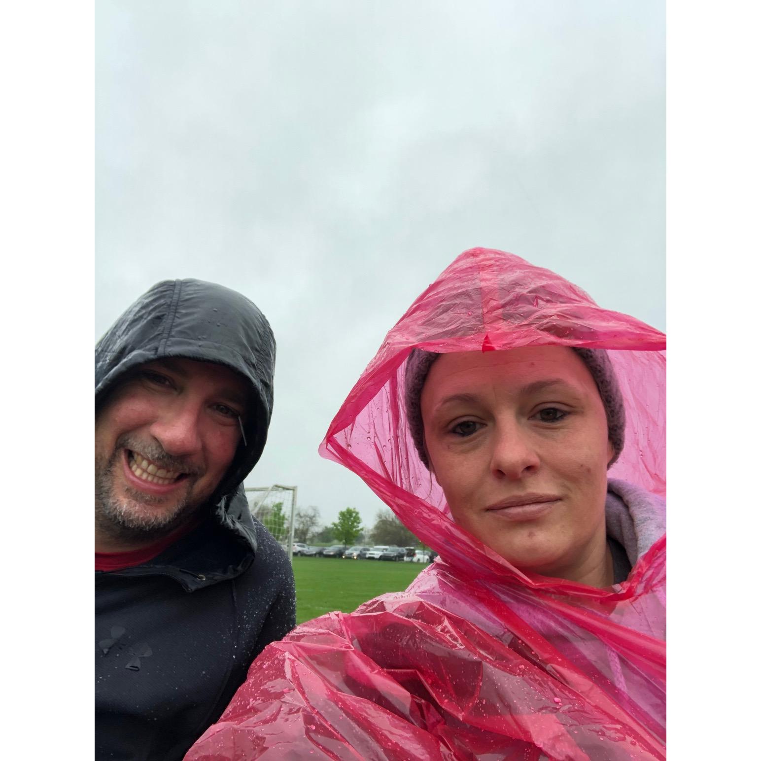 kids soccer in the rain! we got this