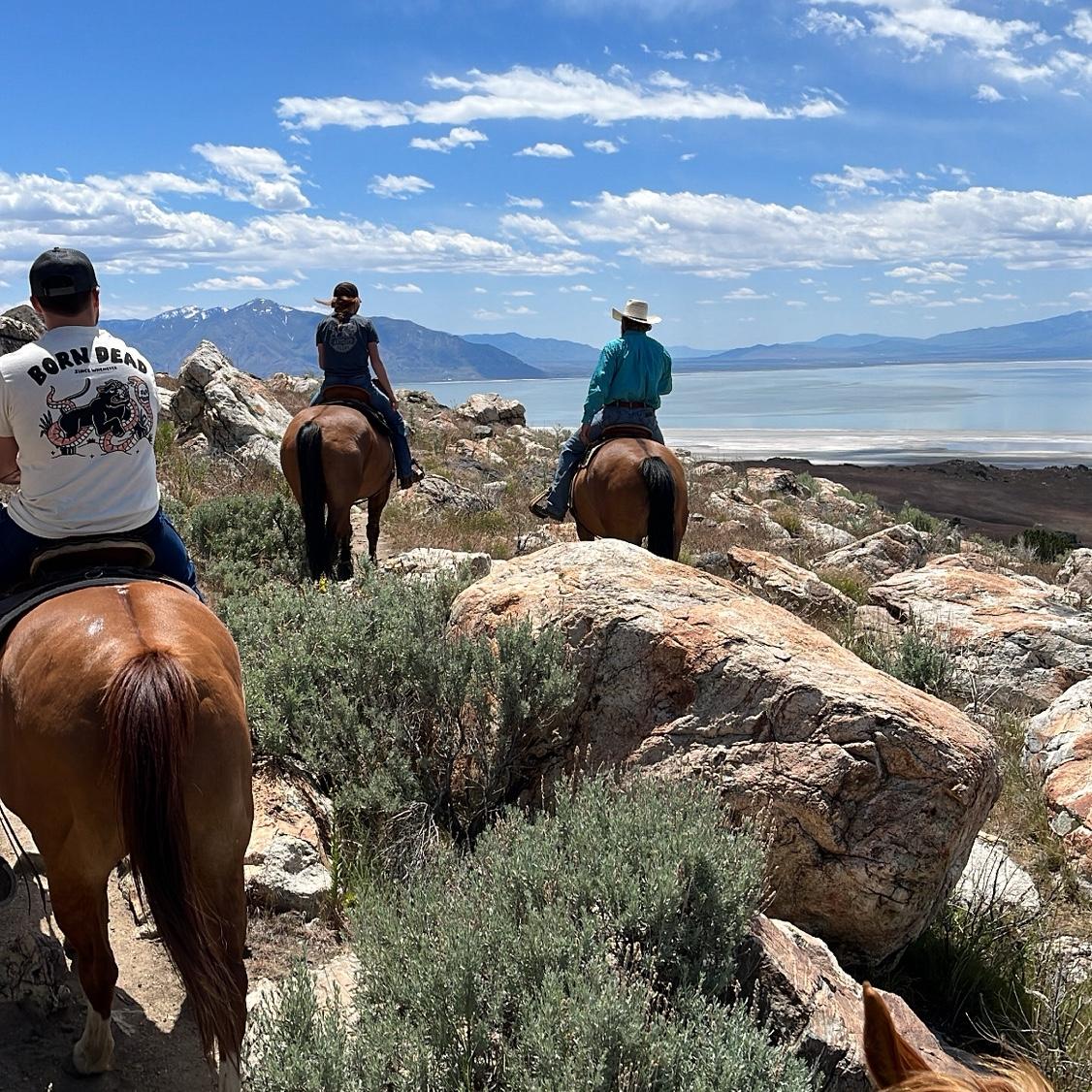 Horseback riding Antelope Island