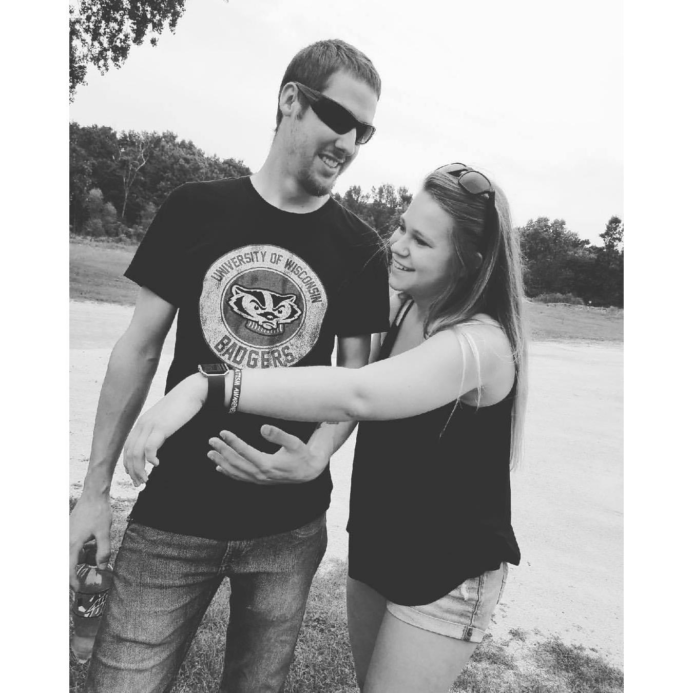 One of our first pictures as a couple