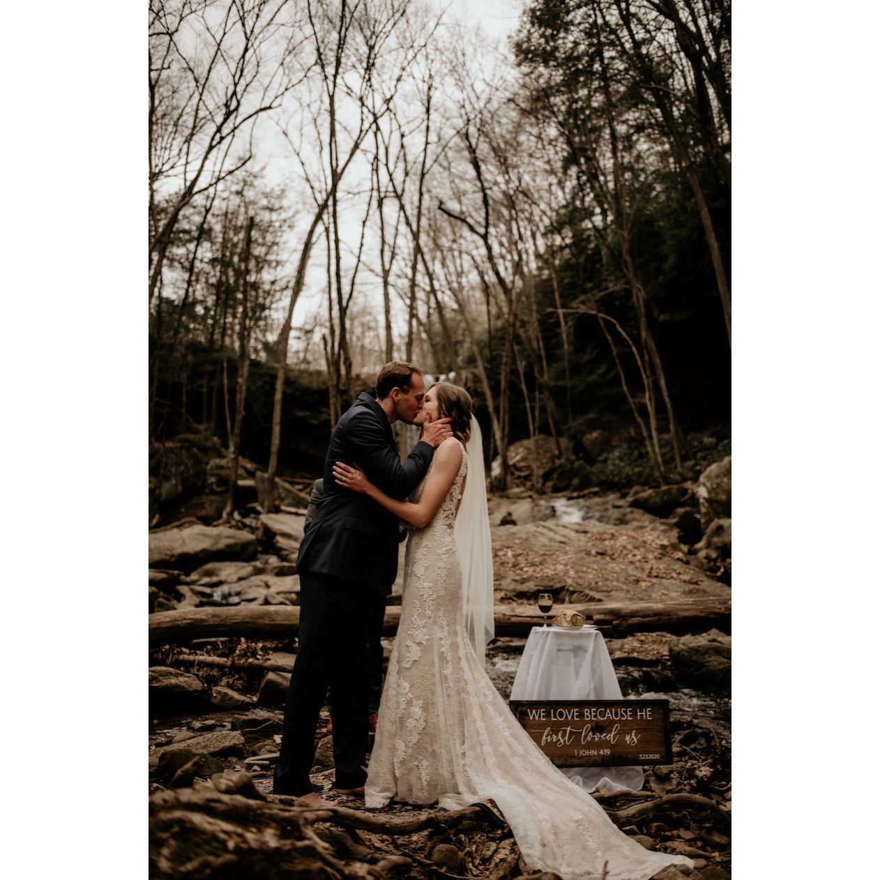 First kiss as husband and wife!!!
