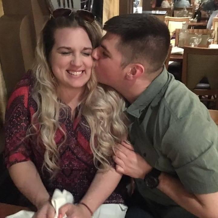 During dinner on our cruise to the Bahamas