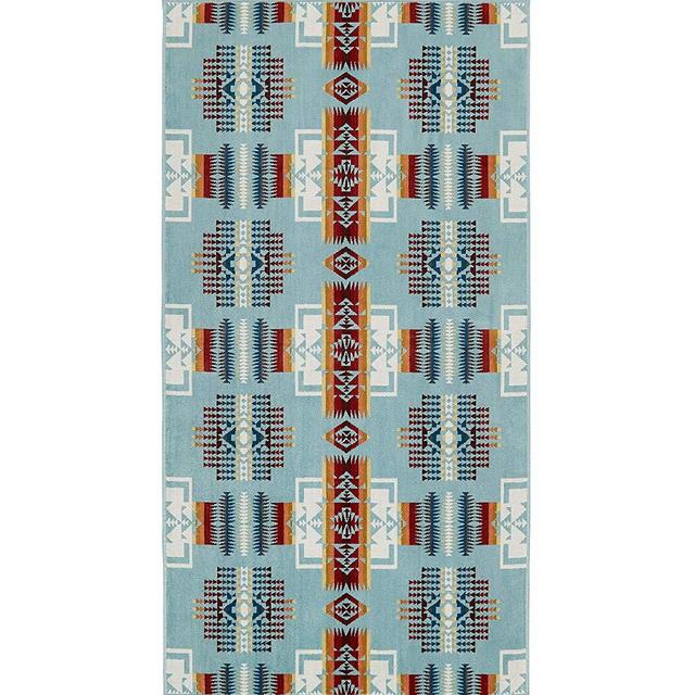 Pendleton Chief Joseph Wool Bath Towel, Aqua, One Size