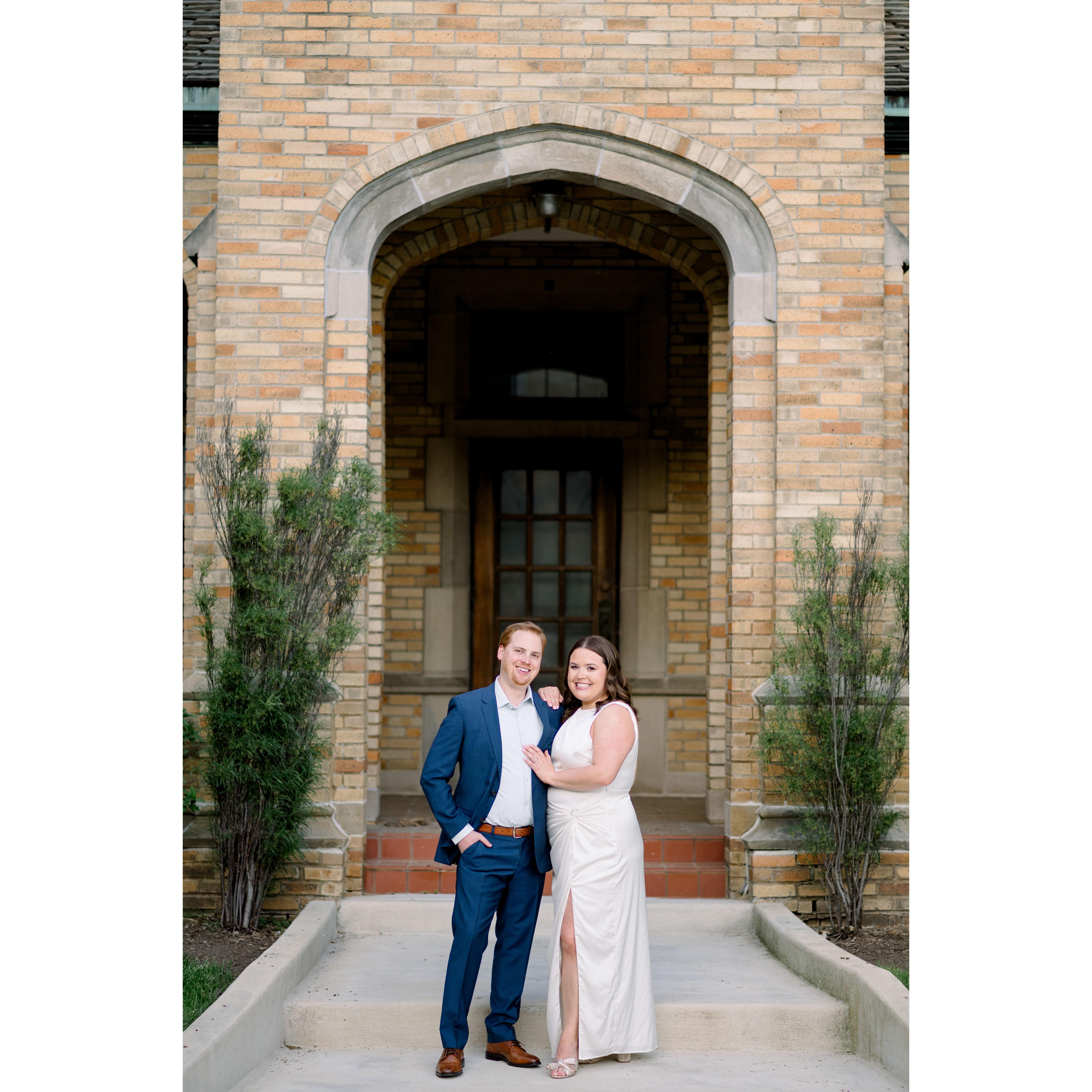 Engagement Pictures at Saint Mary's College.