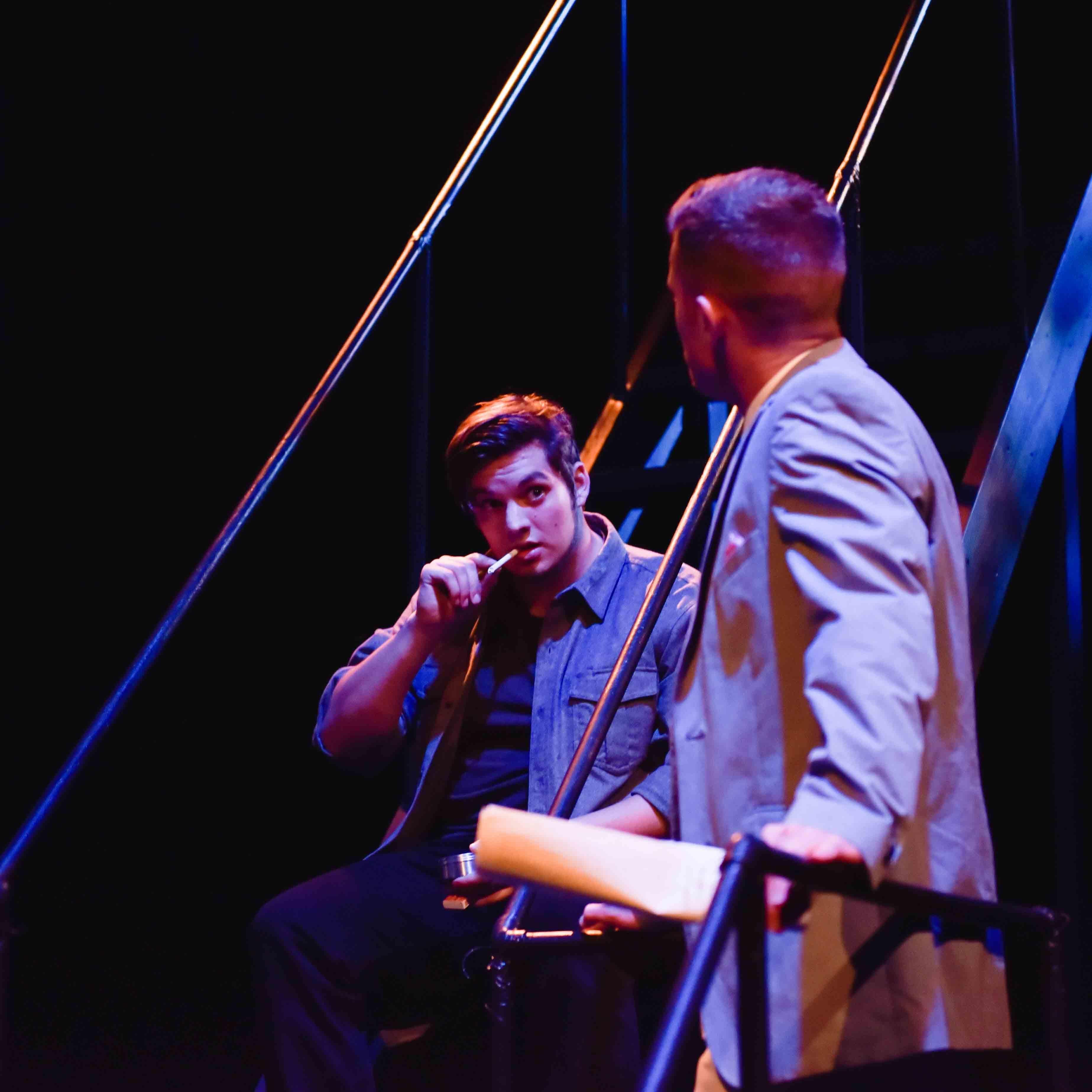 Senior year of college, Chandler and Allison once again continued their precedent of working together. Allison directed The Glass Menagerie and Chandler played Tom. Also pictured is Bryce.