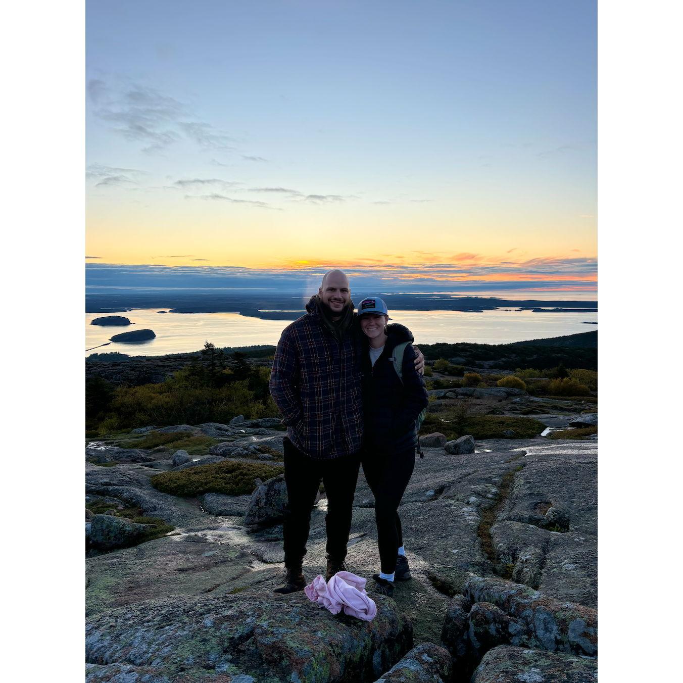 One of many hikes together!